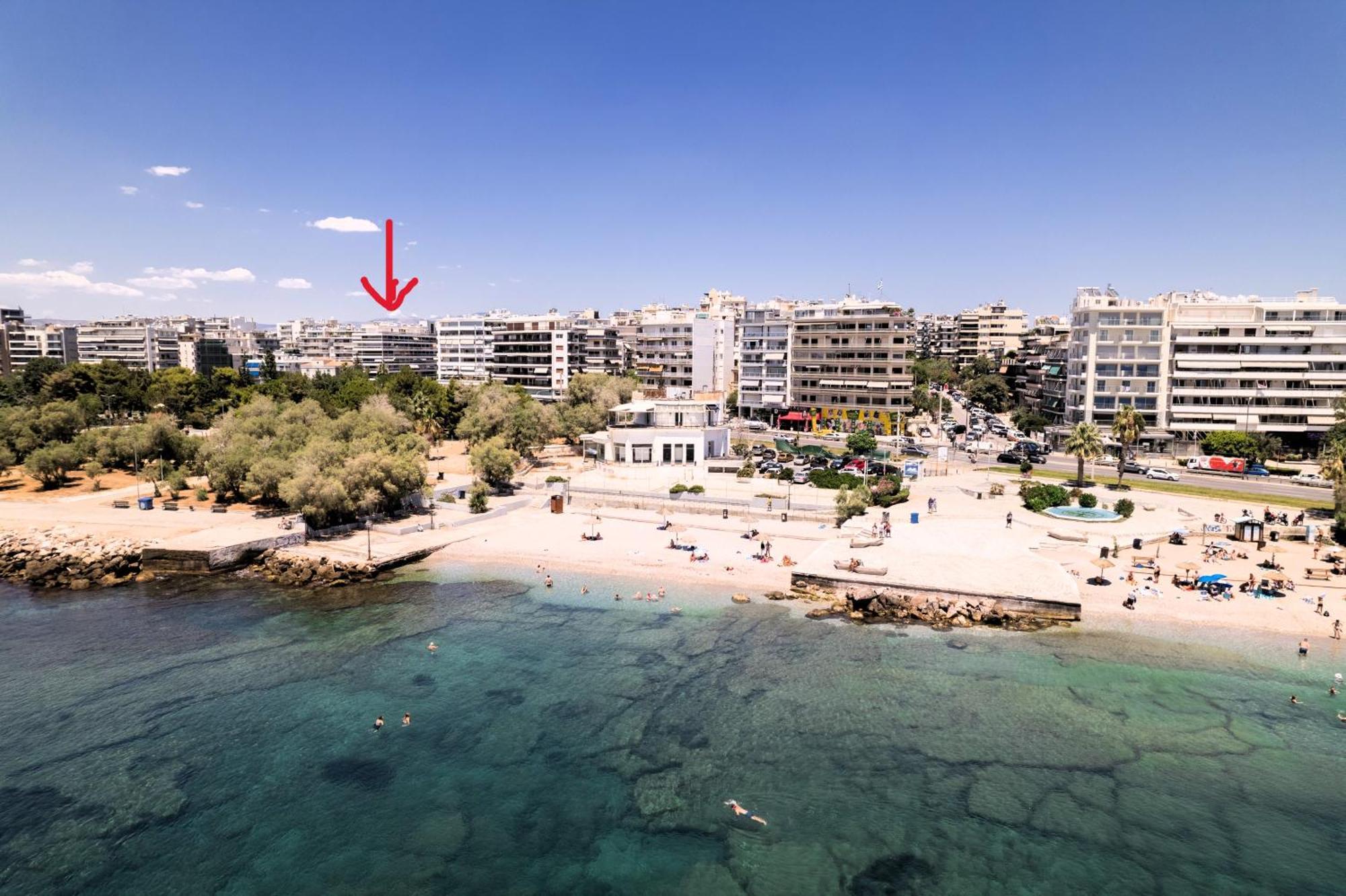 Athens Riviera, Seaview, Beachfront, Lux Apartment On Starbucks Building Exteriör bild