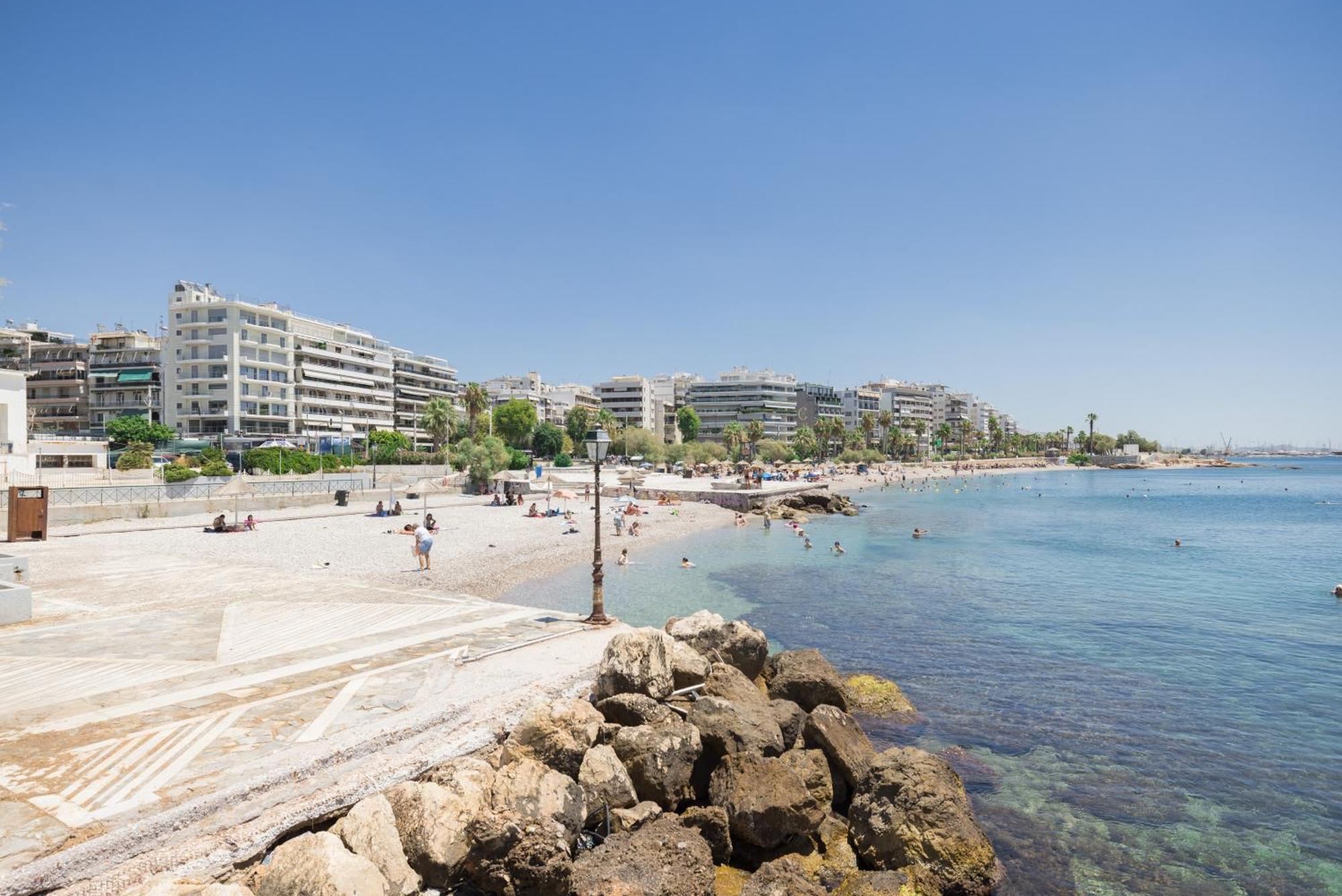 Athens Riviera, Seaview, Beachfront, Lux Apartment On Starbucks Building Exteriör bild