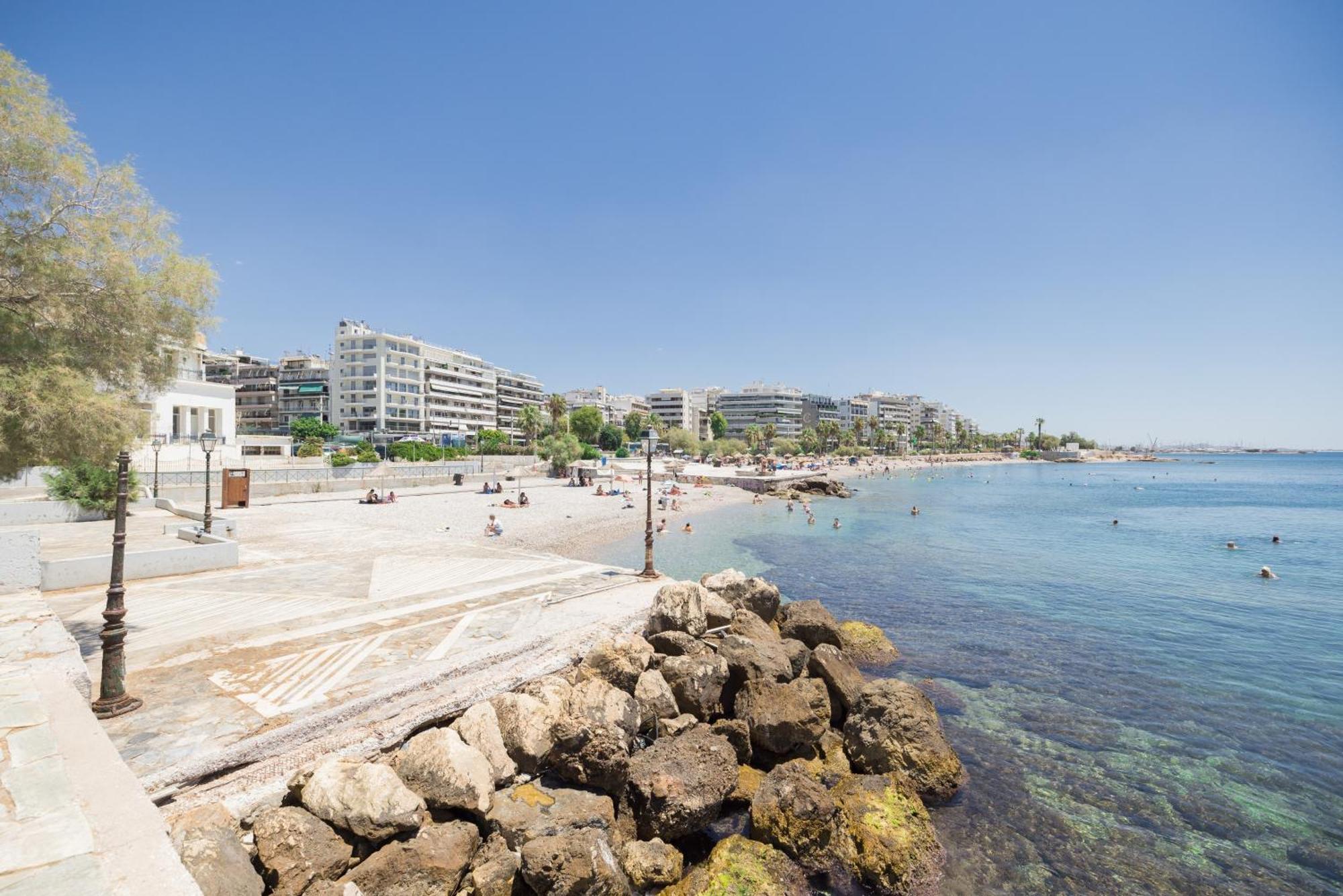 Athens Riviera, Seaview, Beachfront, Lux Apartment On Starbucks Building Exteriör bild
